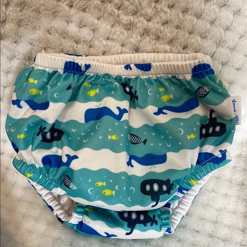 I play Whale Print Reusable Swim Diaper
